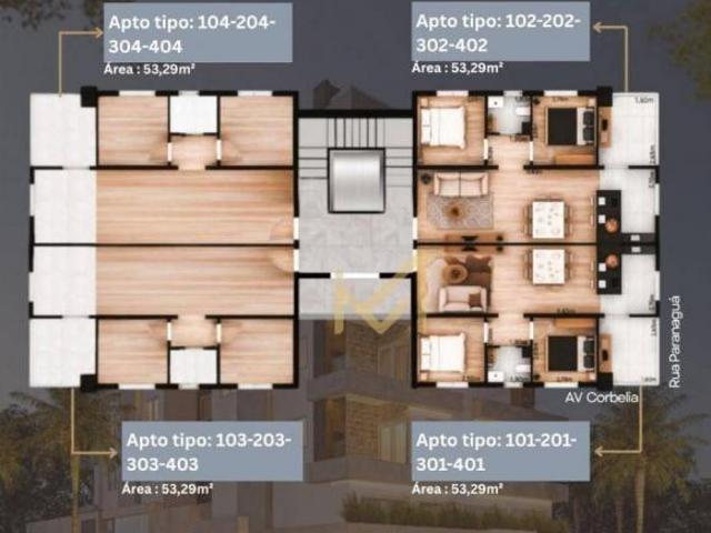 Apartamento venda em Pacaembú, Cascavel