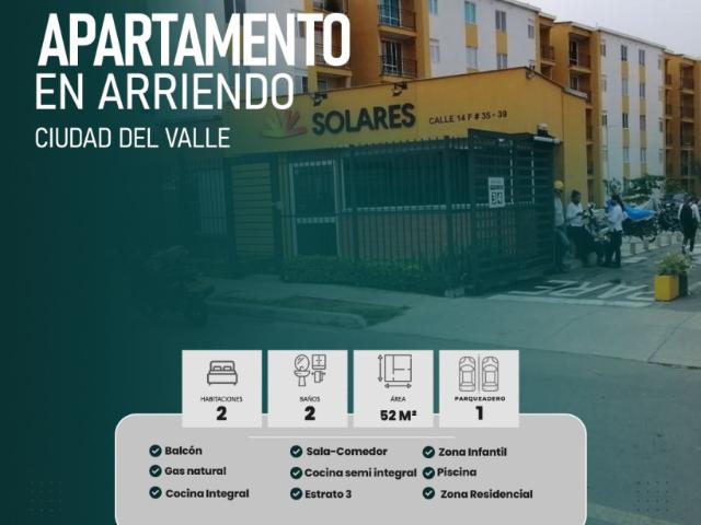 Apartamento en arriendo en Caucaseco, Candelaria