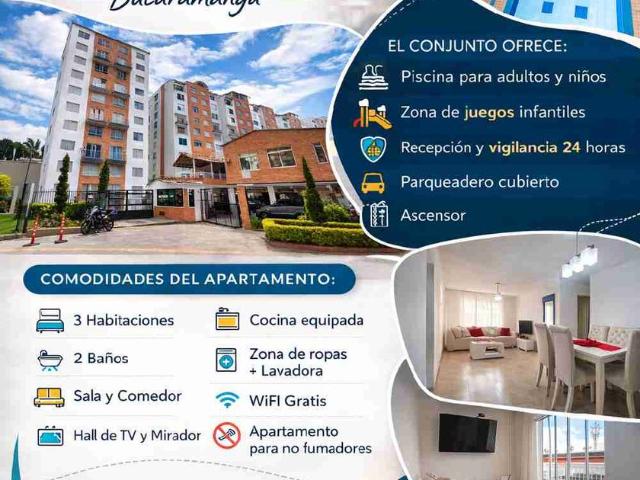 Apartamento en arriendo en Fontana, Santander