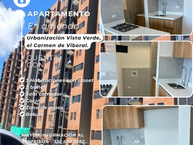 Apartamento en arriendo en Antioquia, El Carmen De Viboral