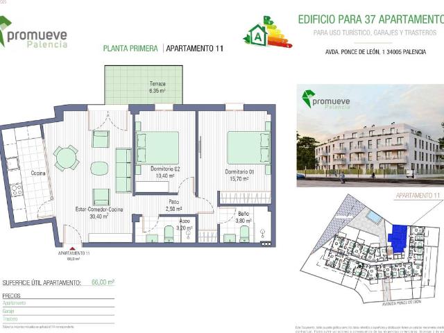 Apartamento en venta en Centro, Palencia