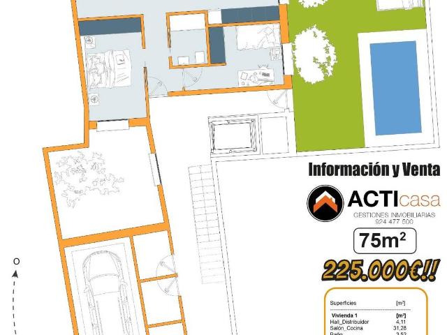 Apartamento en venta en Casco Antiguo, Tierra de Badajoz