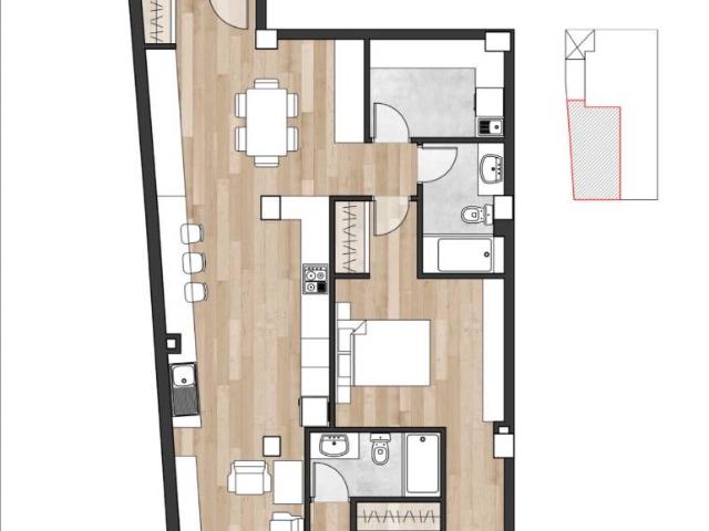 Apartamento en venta en Centro, Albacete