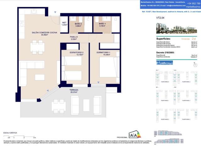 Apartamento en venta en La Fuensanta-Villa Inés, Huércal De Almería