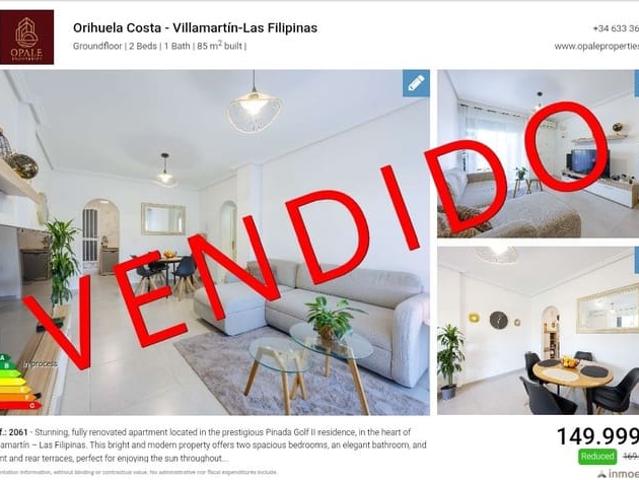 Apartamento en venta en Villa Martín, el Baix Segura / La Vega Baja