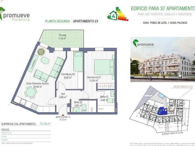 Apartamento en venta en Centro, Palencia