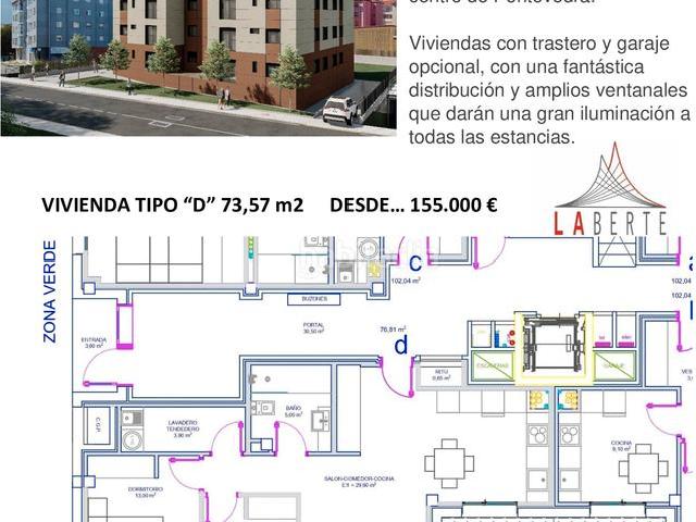 Apartamento en venta en Casco Antigo, Pontevedra