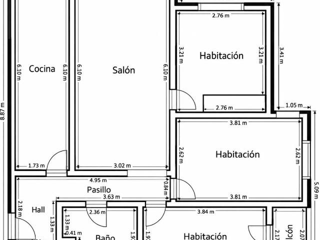Apartamento en venta en Cortes, Madrid