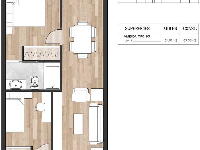 Apartamento en venta en Centro, Albacete