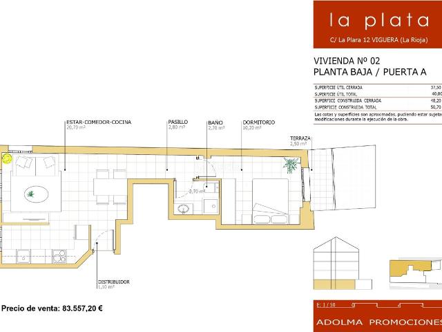 Apartamento en venta en Viguera, La Rioja