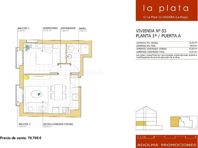 Apartamento en venta en Viguera, La Rioja
