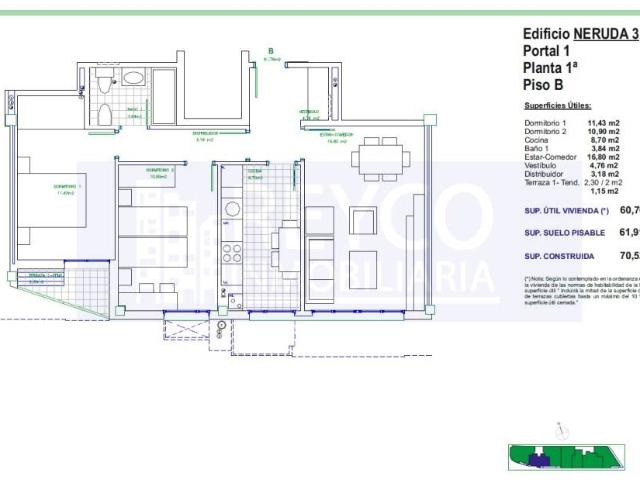Apartamento en venta en Villamediana De Iregua, La Rioja