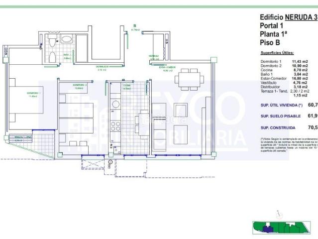 Apartamento en venta en Villamediana De Iregua, La Rioja