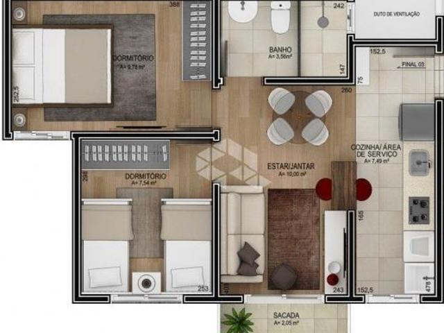 Apartamento venda em Região Geográfica Imediata de Caxias do Sul, Farroupilha