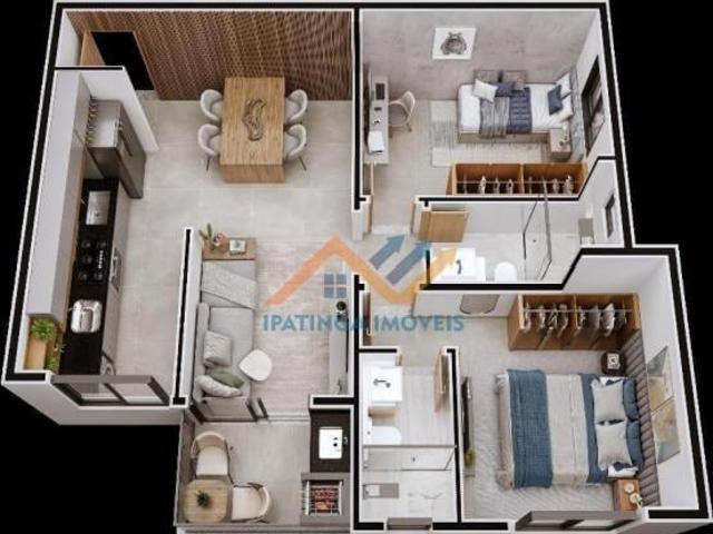 Apartamento venda em Região Geográfica Imediata de Ipatinga, Região Metropolitana do Vale do Aço