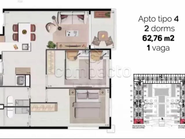 Apartamento aluguel em Região Imediata de São José do Rio Preto, Região Metropolitana de São José do Rio Preto
