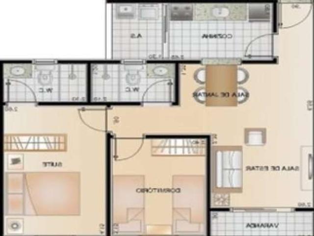Apartamento aluguel em Taubaté, Monção