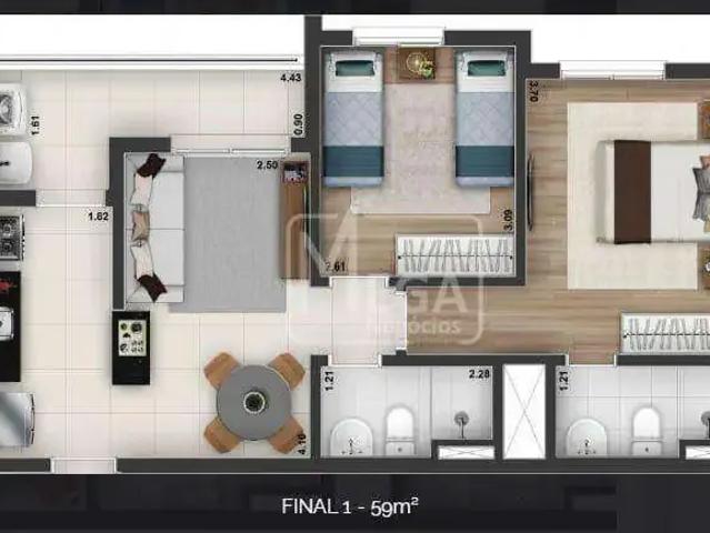 Apartamento venda em Votupoca, Barueri