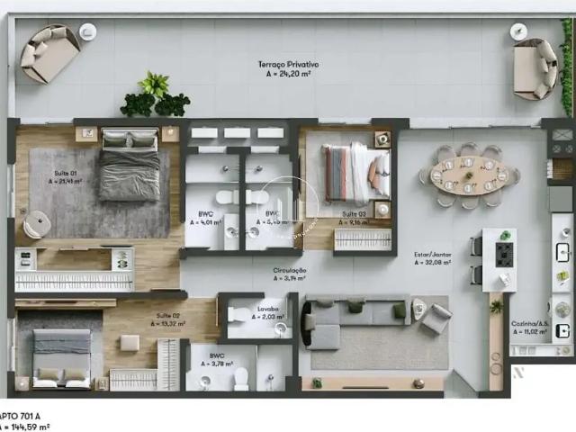 Apartamento venda em Região Geográfica Imediata de Florianópolis, Biguaçu