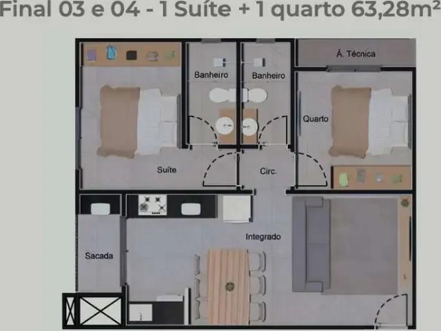 Apartamento venda em Região Geográfica Imediata de Brusque, Brusque