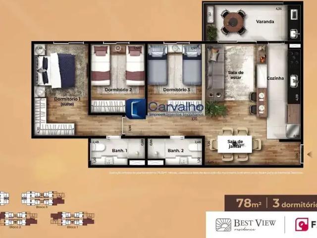 Apartamento venda em Região Imediata de Itapeva, Nova Campina