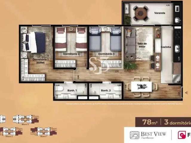 Apartamento venda em Região Imediata de Itapeva, Nova Campina