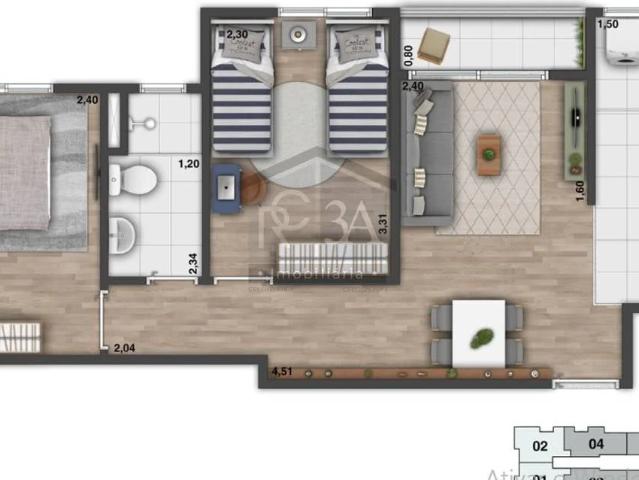 Apartamento venda em Núcleo Residencial Jardim Yeda, Campinas