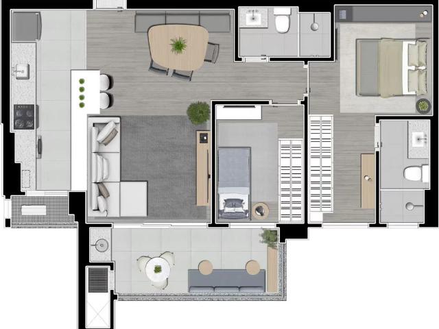 Apartamento venda em Umuarama, Campo Grande