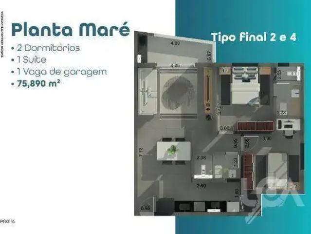 Apartamento venda em Jardim Califórnia, Caraguatatuba