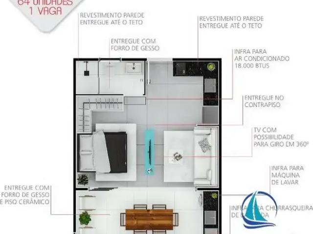Apartamento venda em Oceanica, Caraguatatuba