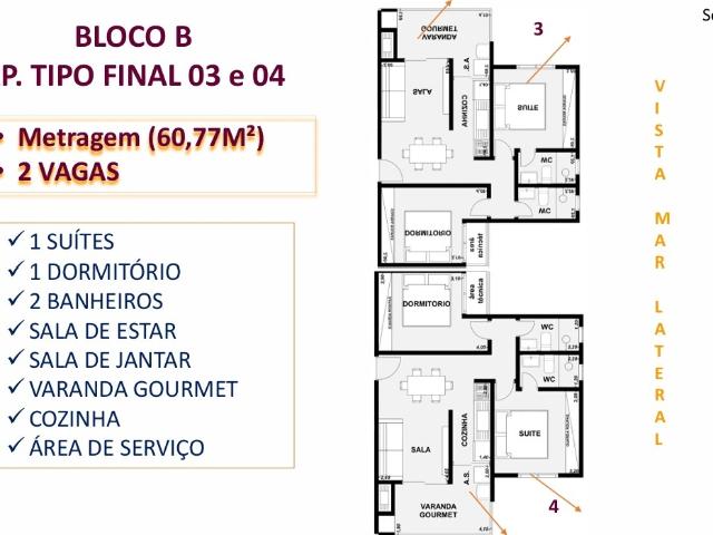 Apartamento venda em Oceanica, Caraguatatuba