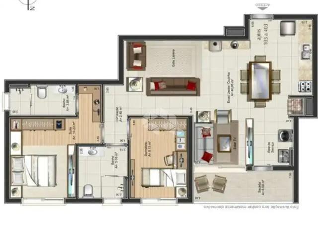 Apartamento venda em Região Geográfica Imediata de Bento Gonçalves, Carlos Barbosa
