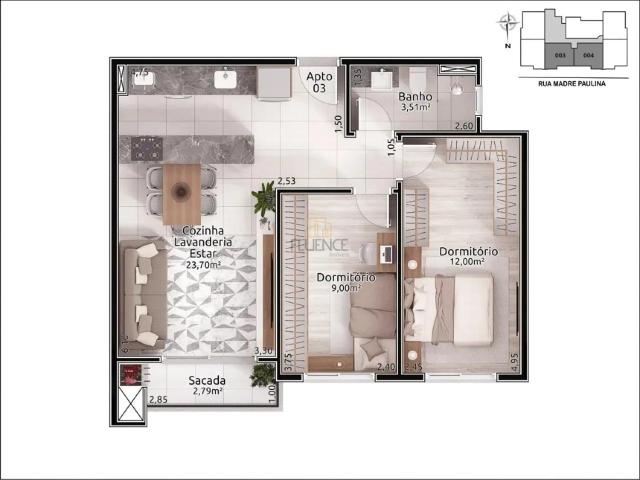 Apartamento venda em Região Geográfica Imediata de Bento Gonçalves, Carlos Barbosa