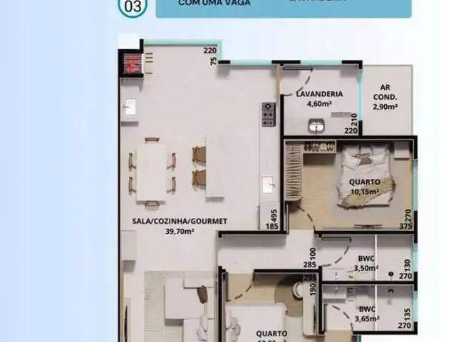Apartamento venda em Coqueiral, Cascavel