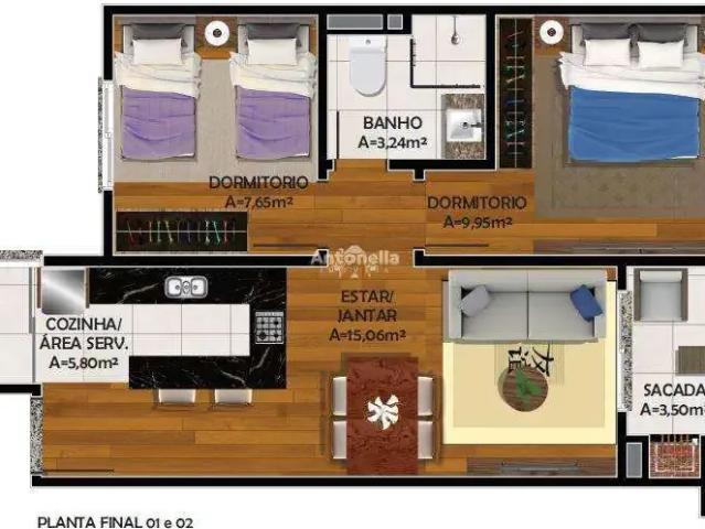 Apartamento venda em Região Geográfica Imediata de Caxias do Sul, Flores da Cunha