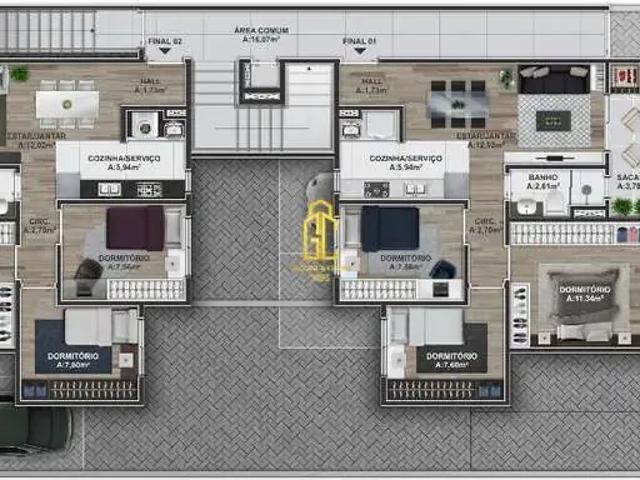 Apartamento venda em Caxias do Sul, Região Geográfica Intermediária de Caxias do Sul