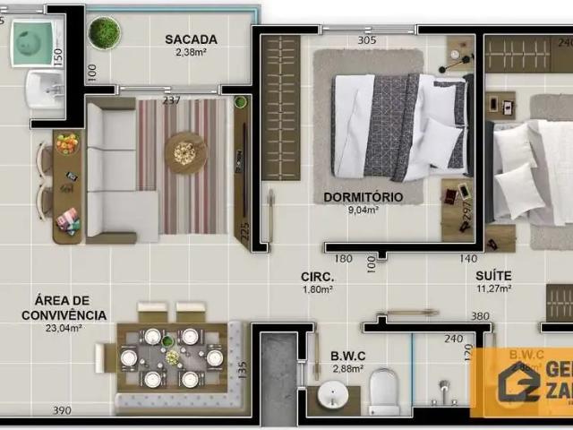 Apartamento venda em Região Geográfica Imediata de Criciúma, Criciúma