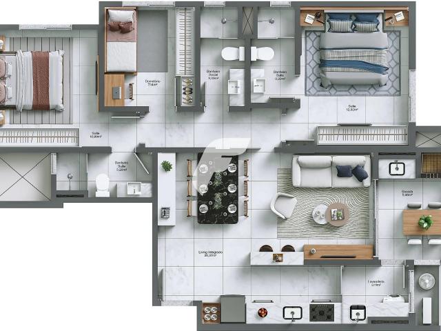 Apartamento venda em São Luiz, Criciúma
