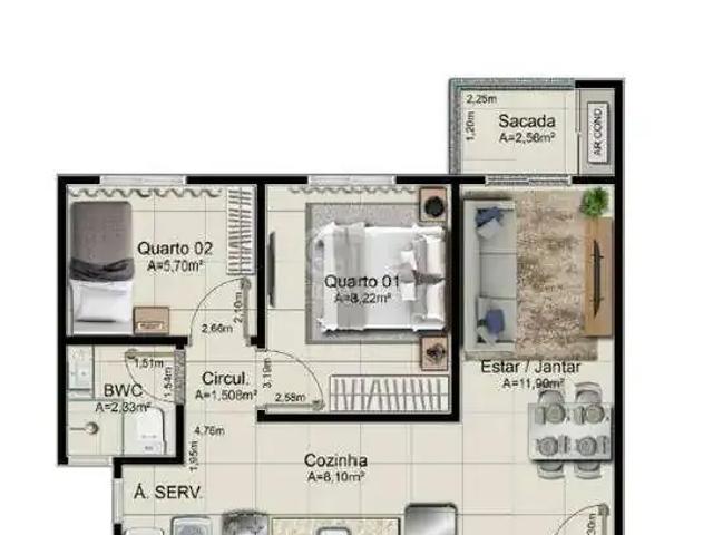Apartamento venda em Região Geográfica Imediata de Cuiabá, Região Metropolitana do Vale do Rio Cuiabá