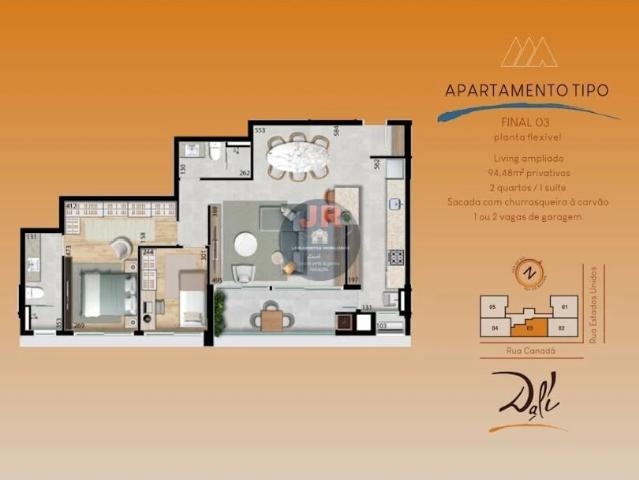Apartamento venda em Bacacheri, Curitiba