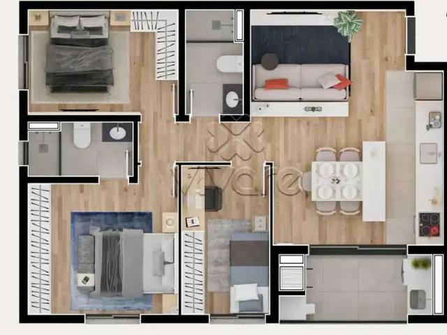 Apartamento venda em Bacacheri, Curitiba