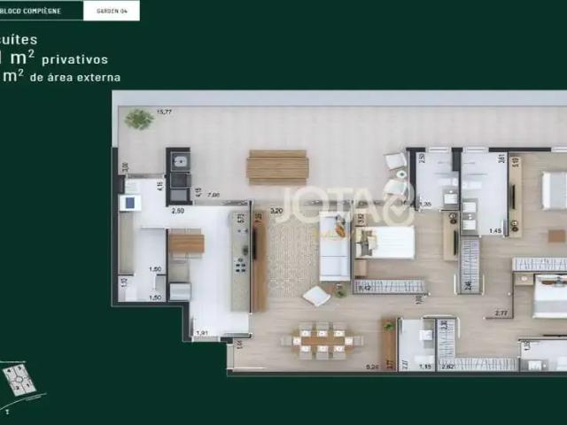 Apartamento venda em Cascatinha, Curitiba