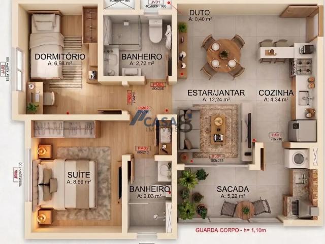 Apartamento venda em Atuba, Curitiba