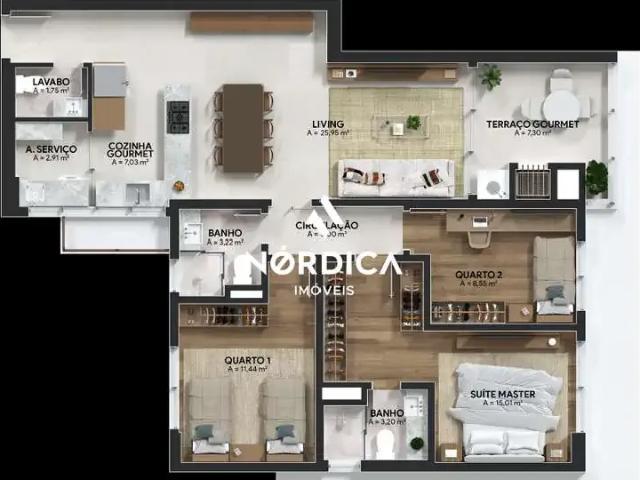Apartamento venda em Vila Izabel, Curitiba