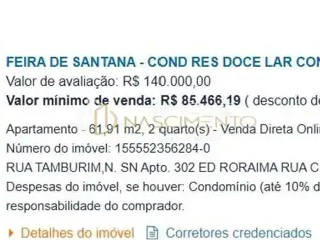 Apartamento venda em Região Geográfica Imediata de Feira de Santana, Região Metropolitana de Feira de Santana