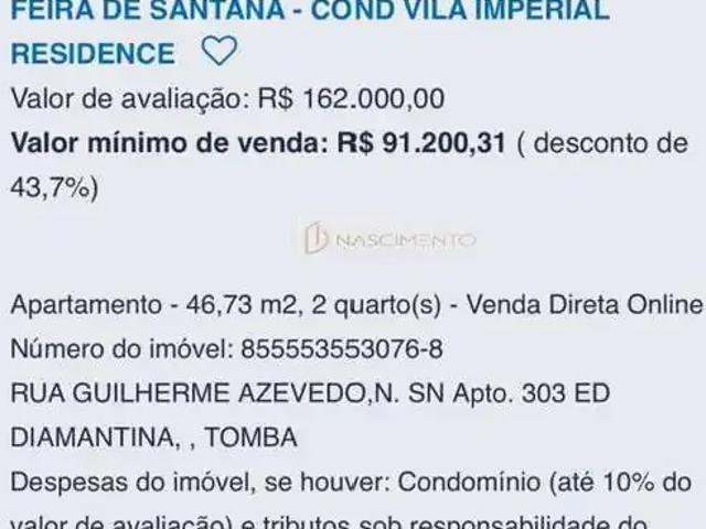 Apartamento venda em Região Geográfica Imediata de Feira de Santana, Região Metropolitana de Feira de Santana