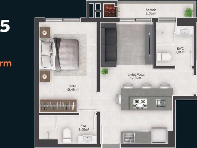 Apartamento venda em Saco Grande, Florianópolis