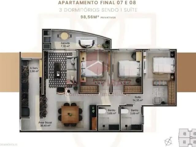 Apartamento venda em Região Geográfica Imediata de Florianópolis, Desterro