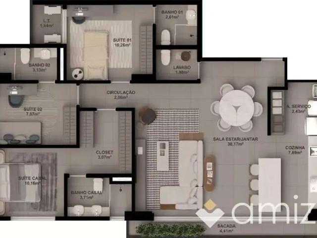 Apartamento venda em Região Geográfica Imediata de Goiânia, Goiânia