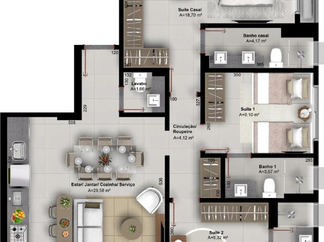 Apartamento venda em Setor Oeste, Goiânia